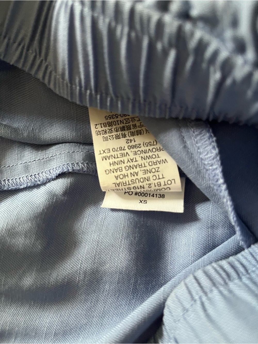 Vuori Blue Linen Blend Shorts - Picture 11 of 13